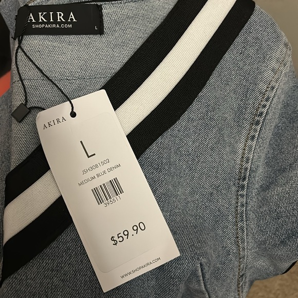 AKIRA SPORTY AND NICE DENIM MIDI DRESS - Picture 4 of 4